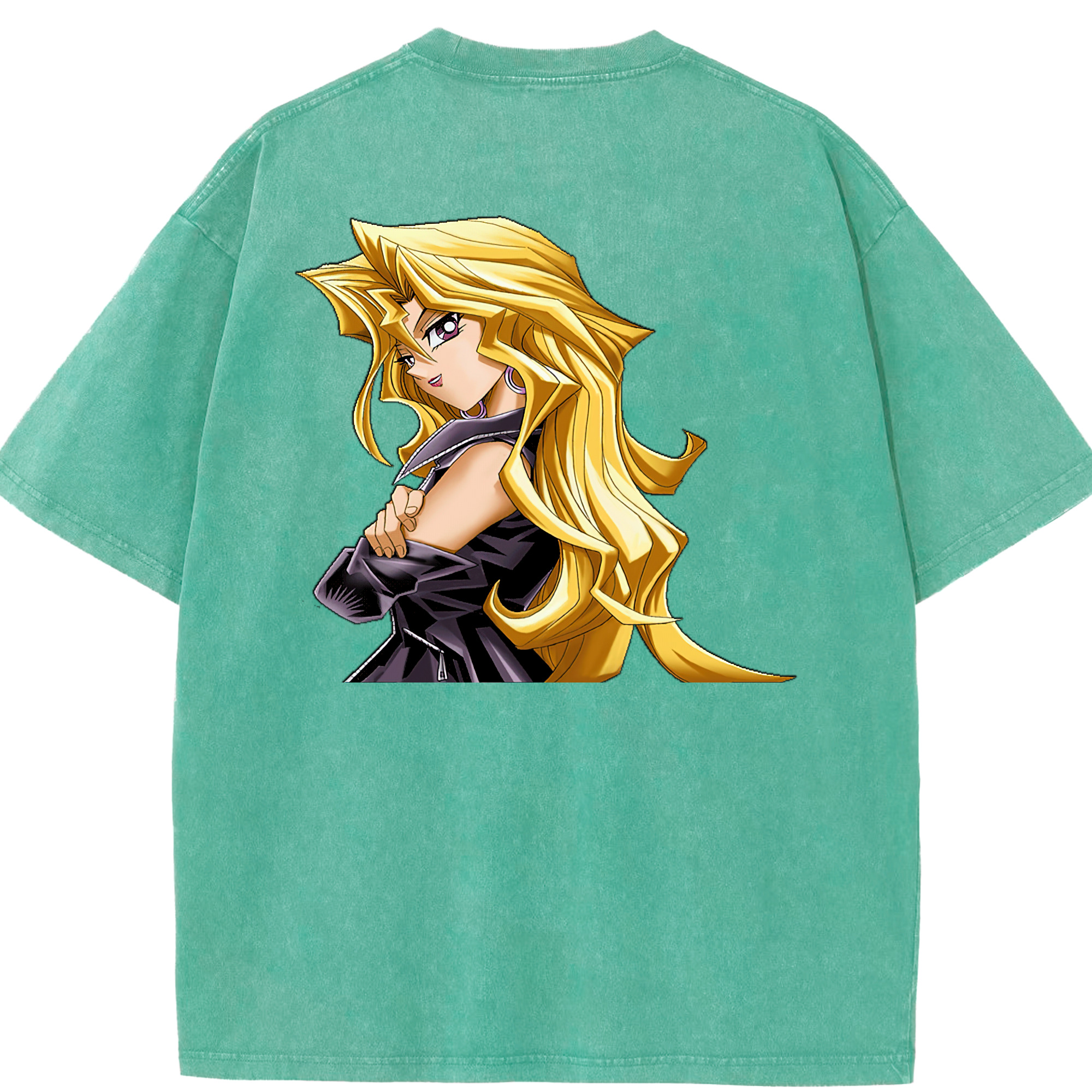 （画像用） 遊☆戯☆王 Yu-Gi-Oh! 綿100% ヴィンテージ風 半袖Tシャツ（背面プリント）